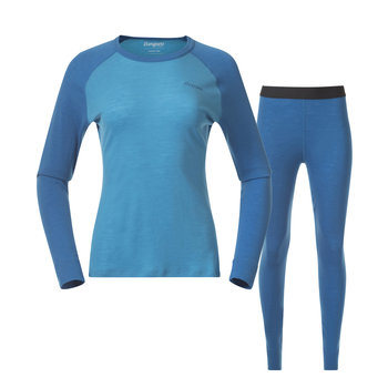 ZESTAW BIELIZNY TERMOAKTYWNEJ DAMSKIEJ 100% MERINO BERGANS OF NORWAY ALLROUND MERINO AQUA LAGOON/DARK AQUA LAGOON-S - Inna marka