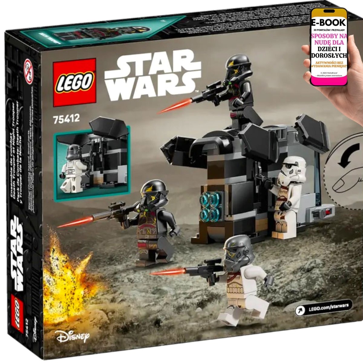 Zestaw Bitewny LEGO Star Wars –75412- Transportowiec + 4 Żołnierzy | PREZENT DLA MAŁEGO GRACZA I FANÓW GALAKTYKI + EBOOK-3