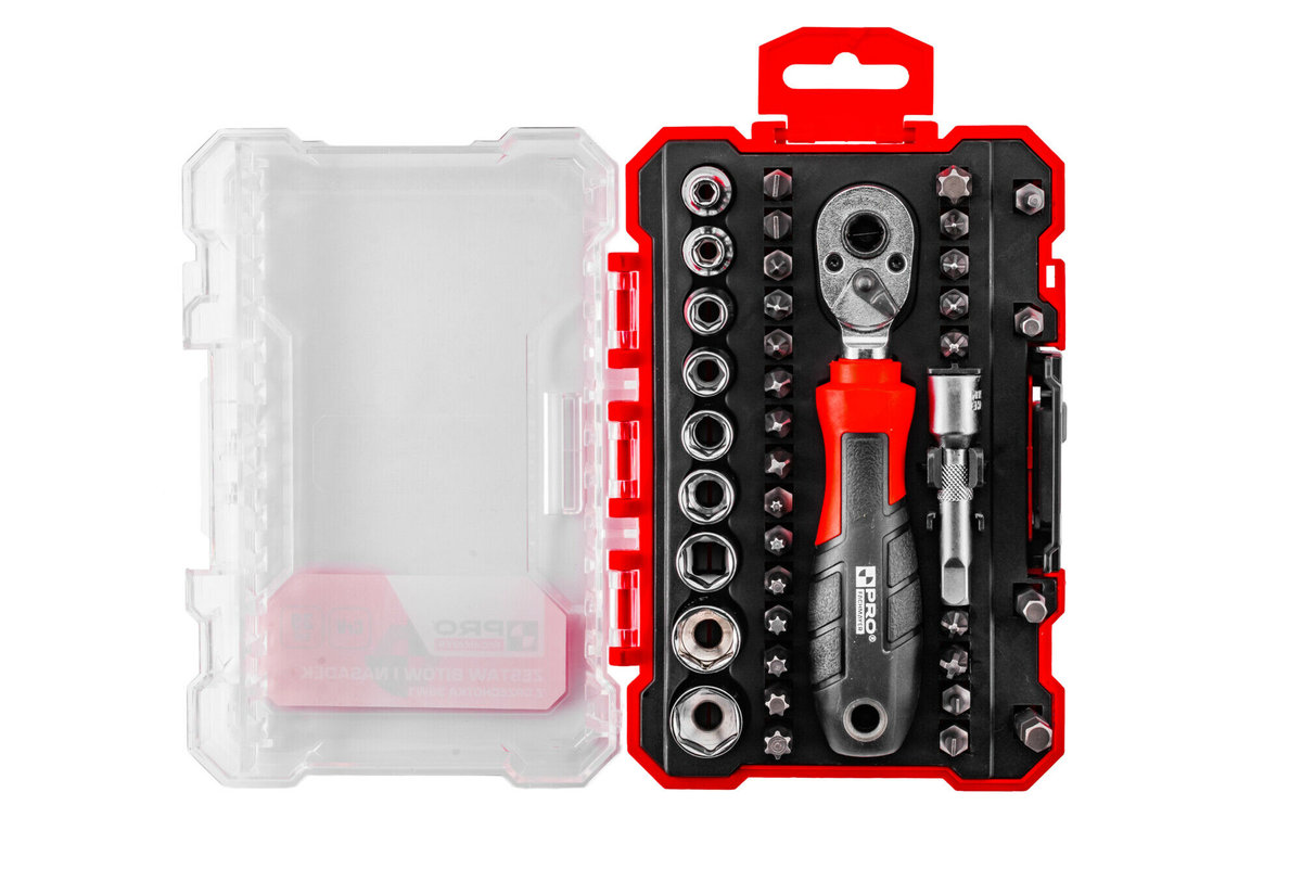 PRO Pro Zestaw Bitów I Nasadek Z Grzechotką 39W1