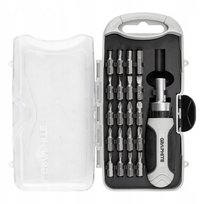 Zestaw bitów z uchwytem wkrętakiem z grzechotką 115mm 21szt 56T560 GRAPHITE