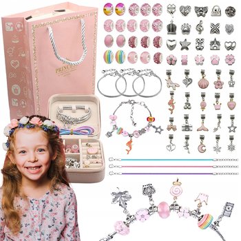 Zestaw Biżuterii Do Robienia Bransoletek Naszyjników Prezent Dla Dzieci - Lewer