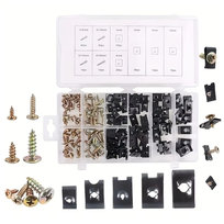 ZESTAW BLASZEK SAMOCHODOWYCH ŚRUBKI WKRĘTY KLIPSY DO AUTA 170 SZTUK