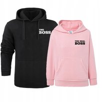 Zestaw Bluzy Dla Par Bluza Dla Par The Real Boss Walentynki Dla Zakochanych