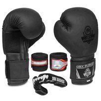 Zestaw bokserski BUSHIDO: rękawice 8oz treningowe + owijki elastyczne 4m + ochraniacz żelowy kły MG-2