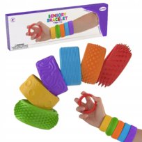 Zestaw bransoletek sensorycznych typu slap 6 sztuk terapia SI, ADHD, autyzm