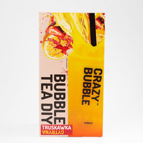 Zestaw bubble tea DIY CrazyBubble CYTRYNA-TRUSKAWKA prezent popping syrop