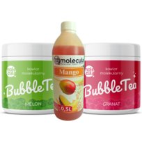 Zestaw Bubble Tea Molecula granat i melon