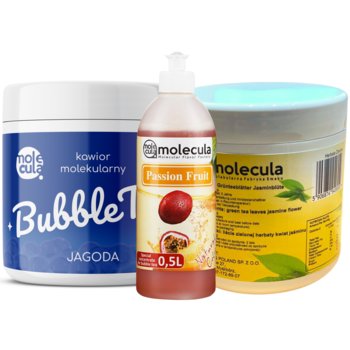 Zestaw BubbleTea Molecula jagoda, marakuja i jaśmin