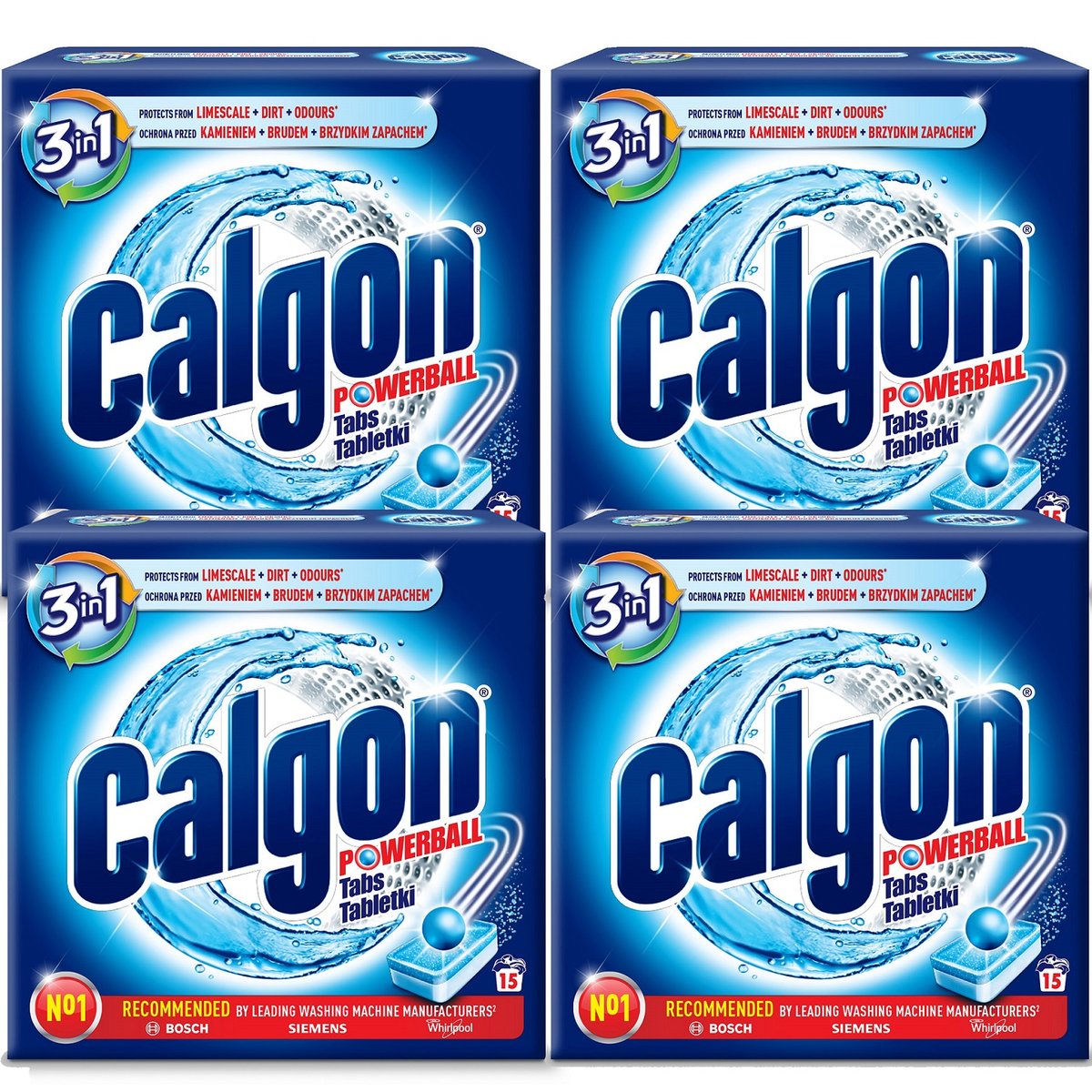 Zestaw Calgon 3w1 Tabletki Odkamieniacz do Pralki 60szt Reckitt