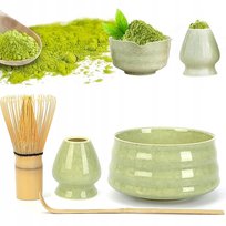 ZESTAW CERAMICZNY DO MATCHY 4 ELEMENTY Z PODSTAWKĄ NA CHASEN PREZENT