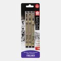 Zestaw cienkopisów Sakura Pigma Micron, 3 sztuki (05, 08, PN), czarne - Sakura