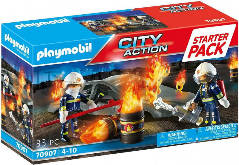 Фото - Конструктор Playmobil Zestaw City Action 70907 Starter Pack Ćwiczenia Straży Pożarnej 