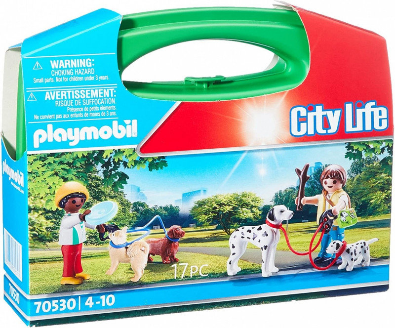 Фото - Конструктор Playmobil Zestaw City Life 70530 Skrzyneczka Spacer z psami 