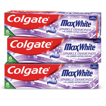 Zestaw COLGATE MAX WHITE SPARKLE pasta do zębów 3x100 ml - Colgate