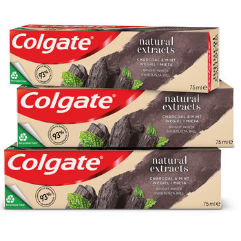 Zestaw COLGATE NATURAL pasta z aktywnym węglem 3x75ml - Colgate