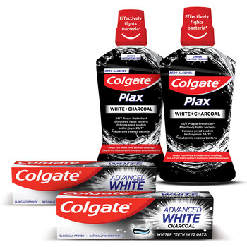 Zestaw COLGATE ZESTAW wybielający zęby aktywny węgiel - Colgate