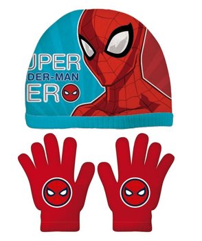 Zestaw Czapka Rękawiczki Zimowe Spiderman Marvel Dziecięce Komplet 48/51 Cm - Hopki