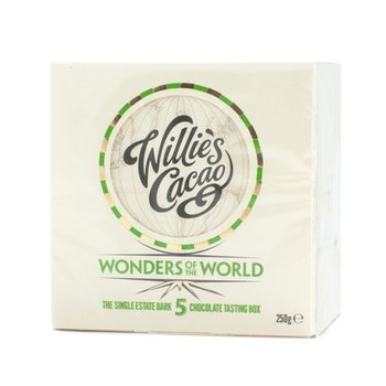 Zestaw czekolad WILLIE'S CACAO Wonders of the World, 5x50 g