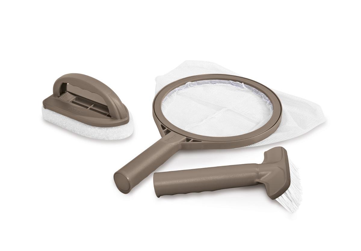 Zestaw czyszczący INTEX PureSpa, 28004, beżowo-biały, 3 elementy