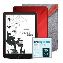 Zestaw Czytnik E-booków inkBOOK Focus Plus Red + Etui + Kod Empik Go 30 dni