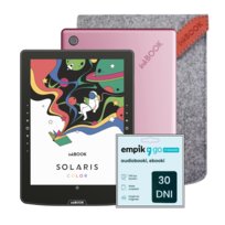 Zestaw Czytnik E-booków inkBOOK Solaris Color Pink + Etui + Kod Empik Go 30 dni