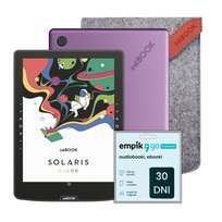Zestaw Czytnik E-booków inkBOOK Solaris Color Violet + Etui + Kod Empik Go 30 dni