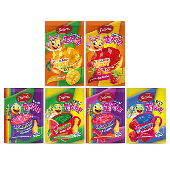 Zestaw Delecta ed. Zozole budyń galaretki kisiele mix smaków - nowość 8 szt - Delecta