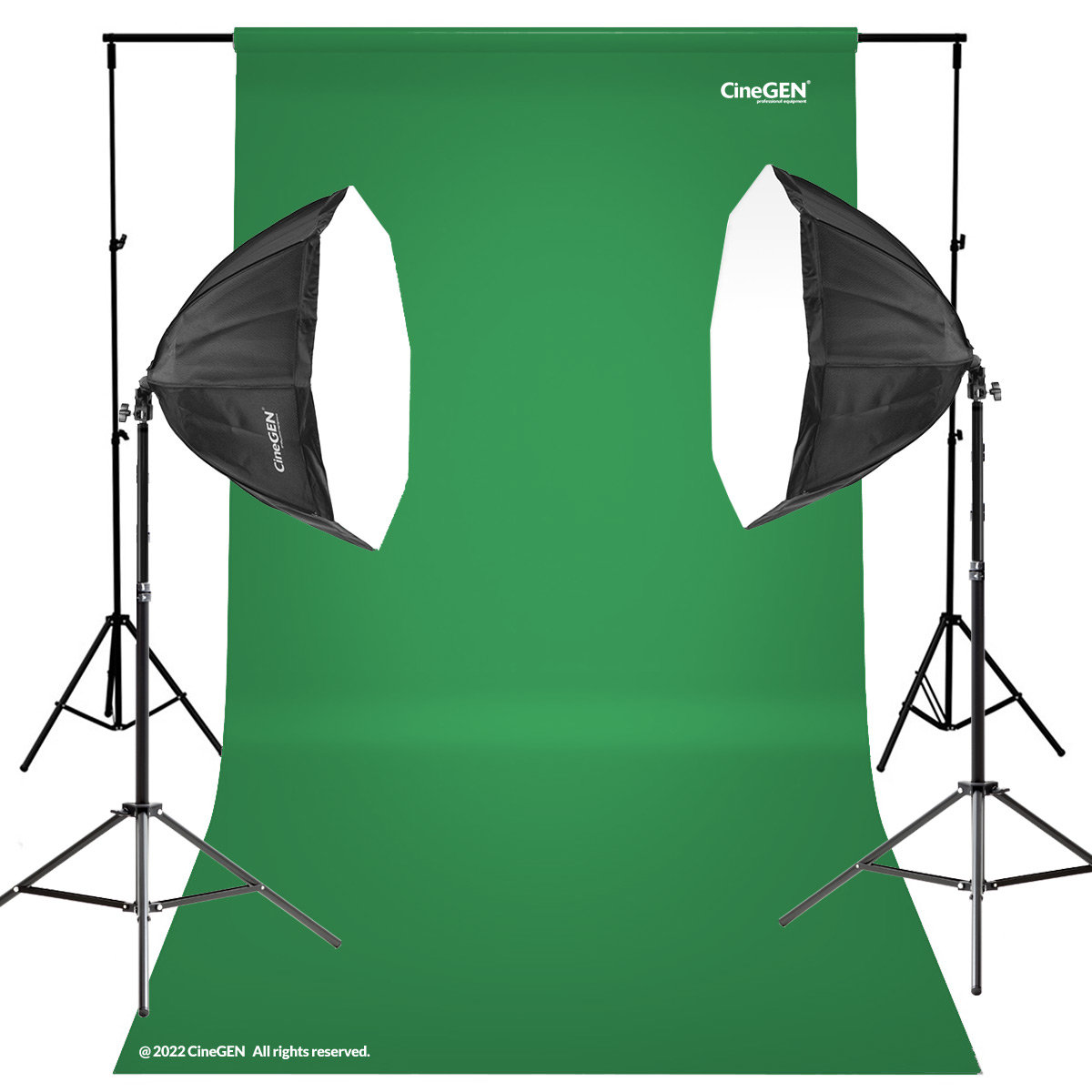 Фото - Інше для студій CineGEN Zestaw DELUXStudio GreenScreen 8x65W octa 80cm 