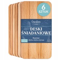 Zestaw desek do krojenia i serwowania serów wędlin deska śniadaniowa 6szt