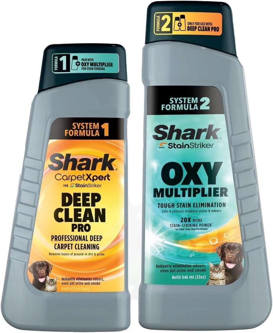 Zestaw detergentów do PX200 Shark StainStriker 946ml + Deep Clean Pro ...