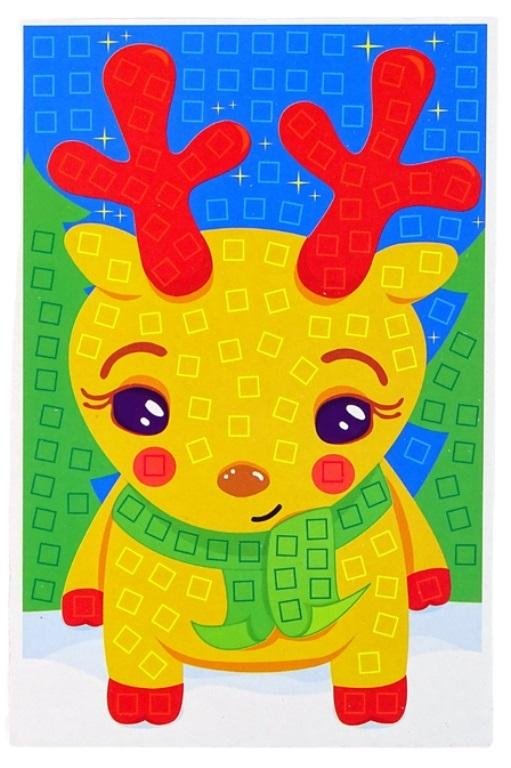 Zdjęcia - Puzzle i mozaiki LEAN Toys Zestaw Diy Kolorowa Mozaika Świąteczna 