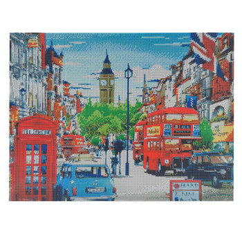 Zestaw DIY mozaika diamentowa Londyn, 40x50 cm - Yuanlin