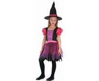 Zestaw dla dzieci Różowa Czarownica (sukienka, kapelusz), rozm. 110/120 cm