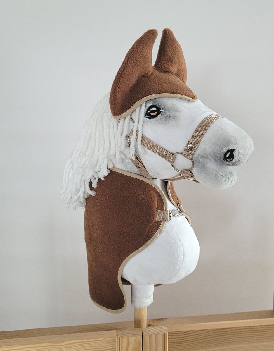 Фото - М'яка іграшка Hobby Zestaw Dla  Horse A3: Derka + Nauszniki – Brązowy 