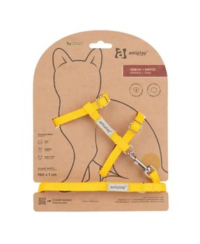 Zestaw dla kota Samba M żółty - Amiplay