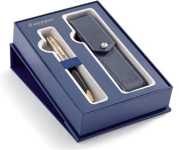 Zestaw Długopis Waterman Carene Deluxe Czarny GT