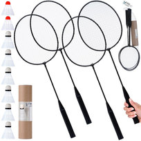 Zestaw do badmintona 8 lotek 61 cm 12 el.