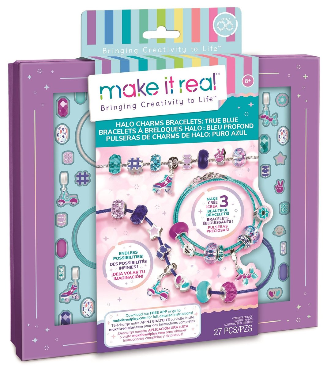 Make It Real - Sweet Swirls Spinsational Bracelet Maker - DIY Friendship  Bracelet & Jewelry Maker - Includes Easy to Use Bead Spinner, Colored  Beads