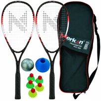 Zestaw Do Crossmintona SPEED Badmintona Rakiety Lotki Znaczniki Piłeczka
