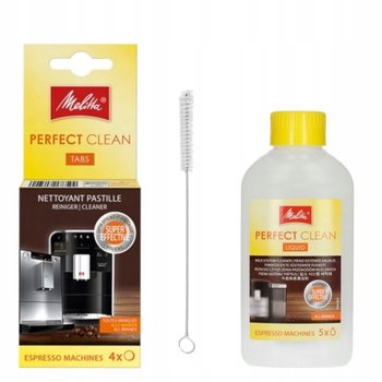 Zestaw do czyszczenia ekspresu tabletki + płyn do systemu Mleka + czyścik - Melitta