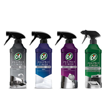 Zestaw do czyszczenia łazienki/kuchni Perfect Finish CIF, 4x435 ml - Unilever Polska Sp. z o.o.