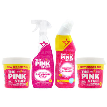 Zestaw do czyszczenia łazienki PINK STUFF 2x Pasta + Żel WC + Spray - The Pink Stuff