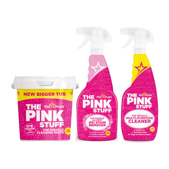 Zestaw do czyszczenia THE PINK STUFF pasta + odplamiacz + spray wielofunkcyjny - The Pink Stuff