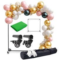 Zestaw do Dekoracji Ścianka Tło Greenscreen + Modułowy stelaż 3x3M