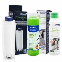 Zestaw Do Delonghi, Filtr DLSC002, Płyn SER3013 250 ml, Aqualogis Verde 250 ml