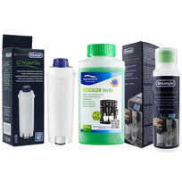 Zestaw Do Delonghi, Filtr DLSC002, Płyn SER3013 250 ml, Aqualogis Verde 250 ml