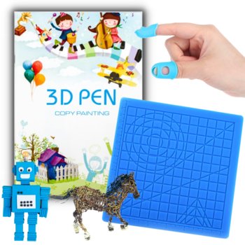 Zestaw Do Długopisu 3D Akcesoria Mata Silikonowa Książka Z Szablonami 40 Stron Druk 3D Dla Dzieci Akcesoria - Hikey