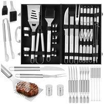Zestaw do Grilla Akcesoria Przybory na Grill Sztućce do Grillowania Walizka Kaminer