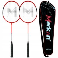 Zestaw Do Gry W Badmintona Rekreacyjnej Rakietki Paletki + Pokrowiec MERKAN