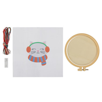 Zestaw Do Haftowania, Creative Christmas, Tamborek, Kot - Empik